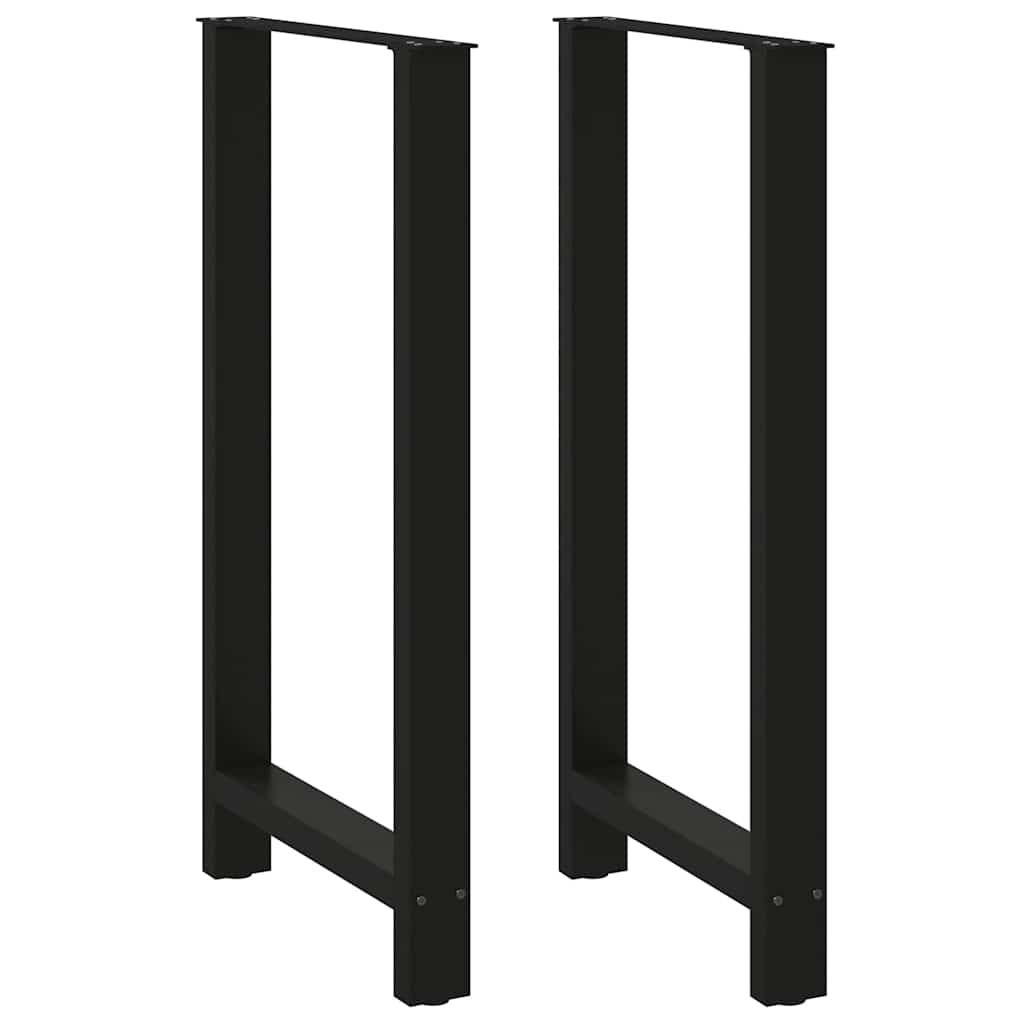 Vidaxl bartafelpoten 2 st 60x(110-111) cm staal zwart