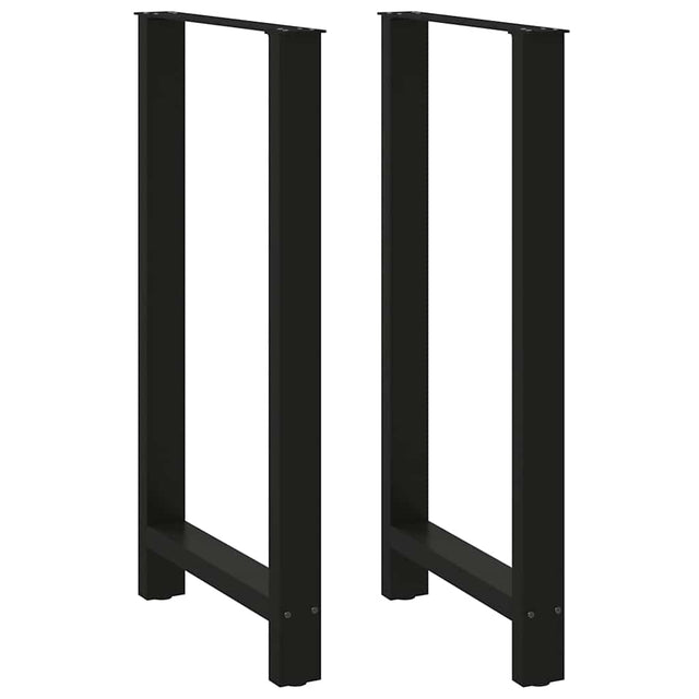 Vidaxl bartafelpoten 2 st 60x(110-111) cm staal zwart