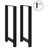 Vidaxl bartafelpoten 2 st 60x(110-111) cm staal zwart