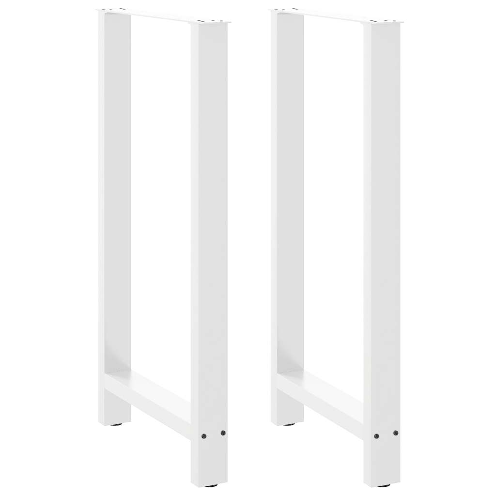 Vidaxl bartafelpoten 2 st 60x(110-111) cm staal wit
