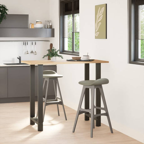 Vidaxl bartafelpoten 2 st 60x(110-111) cm staal antraciet