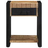 Vidaxl bijzettafel 40x40x50 cm massief ruw mangohout