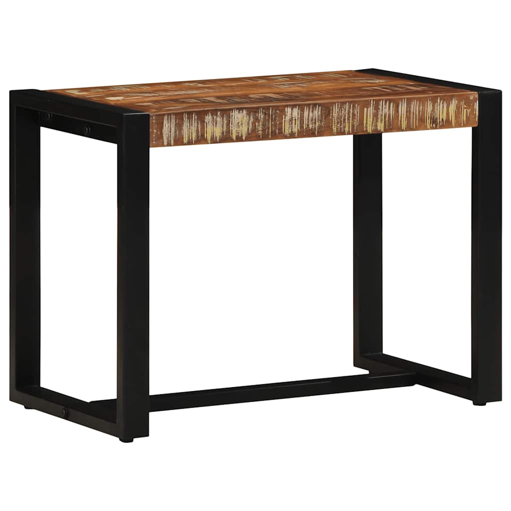 Vidaxl bank multicolor 60x35x45 cm massief hout hergebruikt