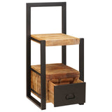 Vidaxl kledinghouder met lade bruin 40 x 40 x 90 cm massief mango hout