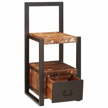 Vidaxl kledinghouder met lade multikleur massief gerecycled hout