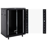 Vidaxl netwerkkast 15u 19 ip20 60x45x86 cm zwart