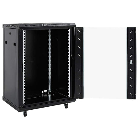 Vidaxl netwerkkast 15u 19 ip20 60x45x86 cm zwart