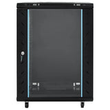 Vidaxl netwerkkast 15u 19 ip20 60x45x86 cm zwart