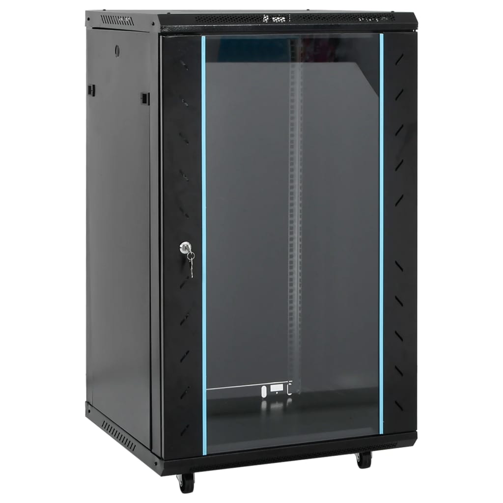 Vidaxl Network Cabinet 18H 19 19 IP20 60x60x100 cm svart