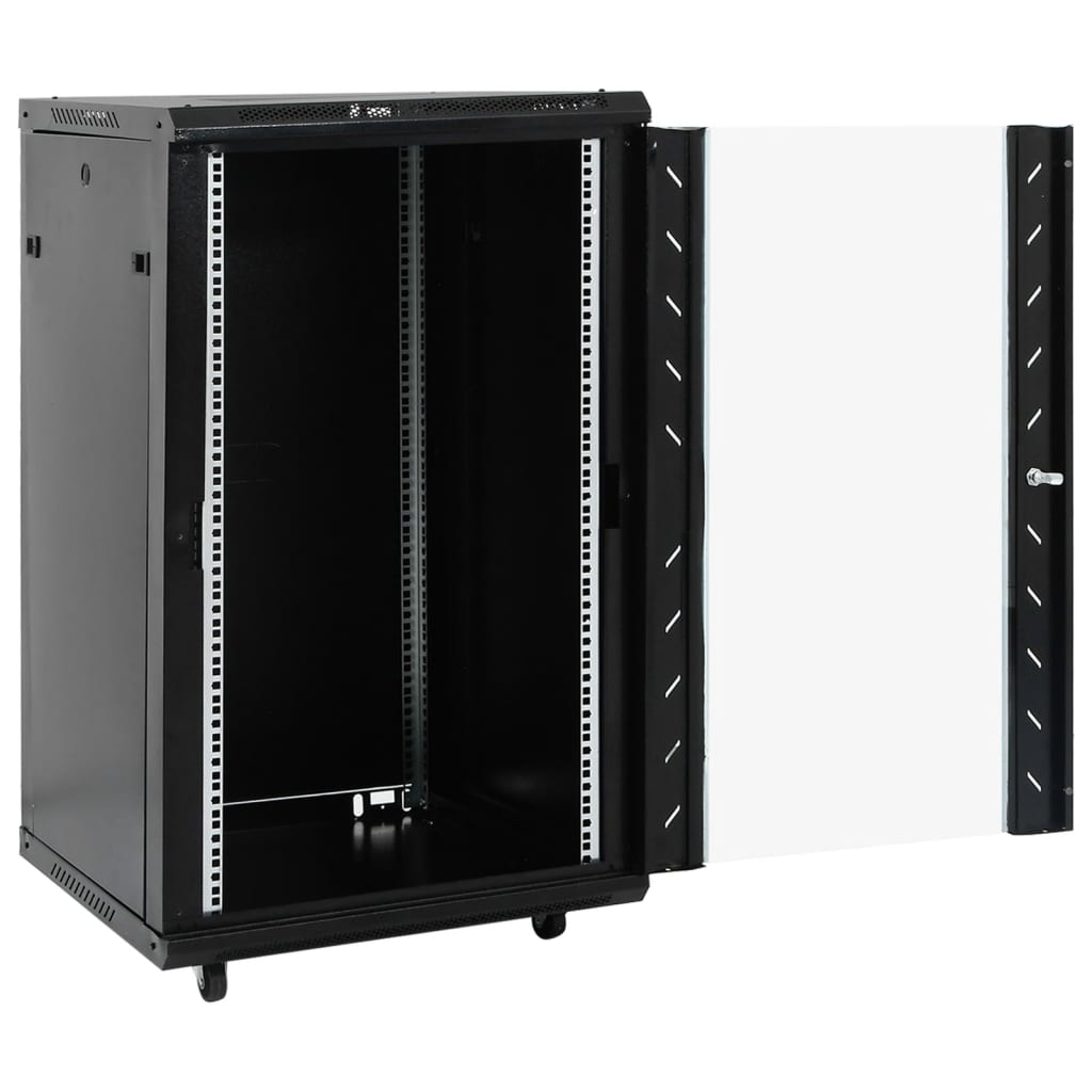 Vidaxl Network Cabinet 18H 19 19 IP20 60x60x100 cm svart