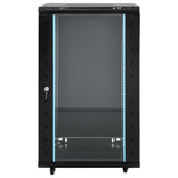 Vidaxl -Netzwerkschrank 18H 19 19 IP20 60x60x100 cm Schwarz