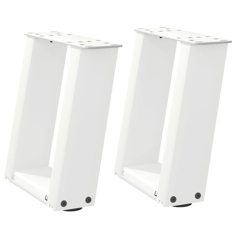 Vidaxl salontafelpoten 2 st u-vormig 30x(30-31) cm staal wit