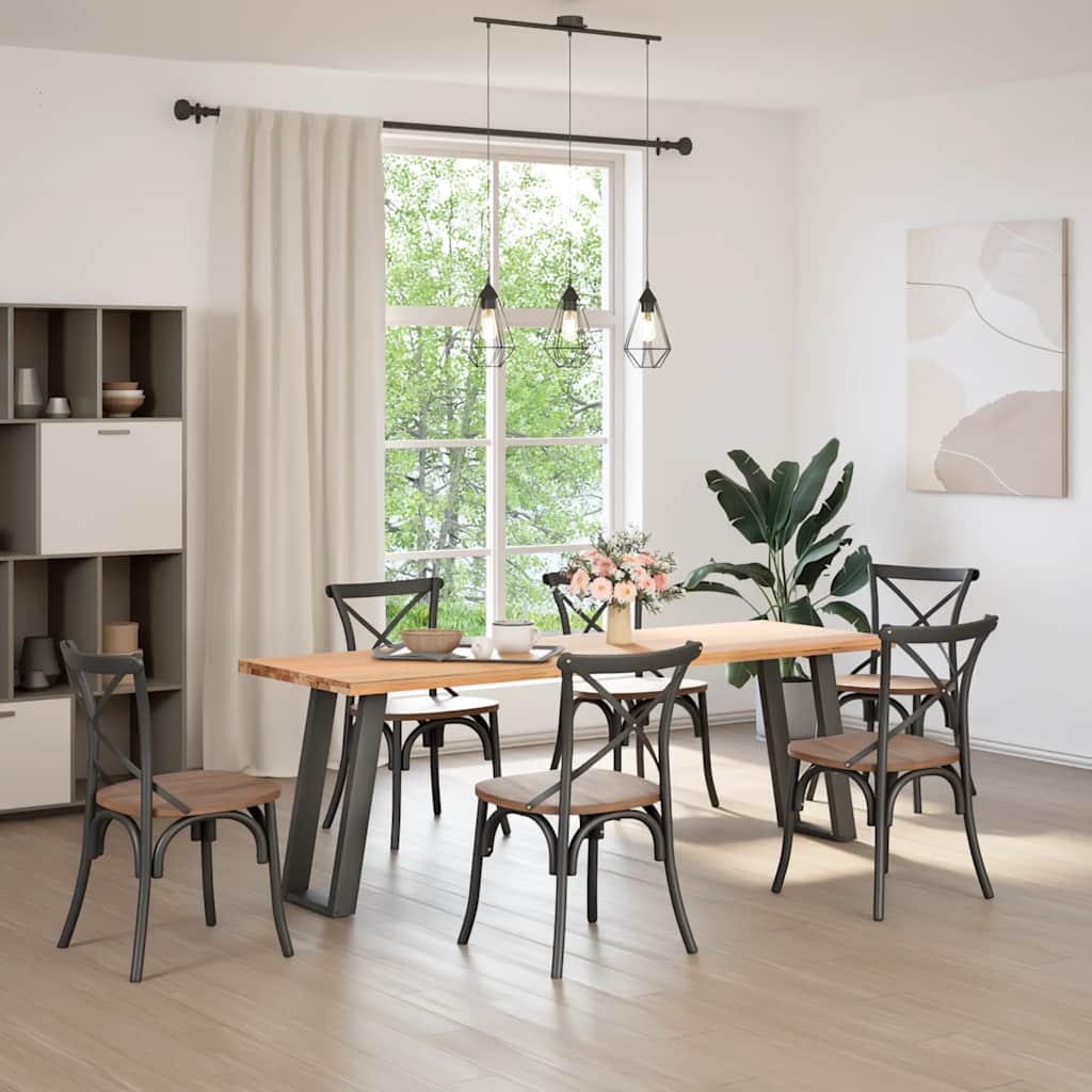 Vidaxl console tafelpoten 2st u-vormig 38x(72-73)cm staal antraciet