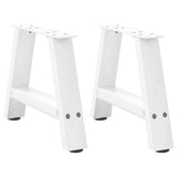 Vidaxl salontafelpoten 2 st a-vormig 40x(30-31) cm staal wit