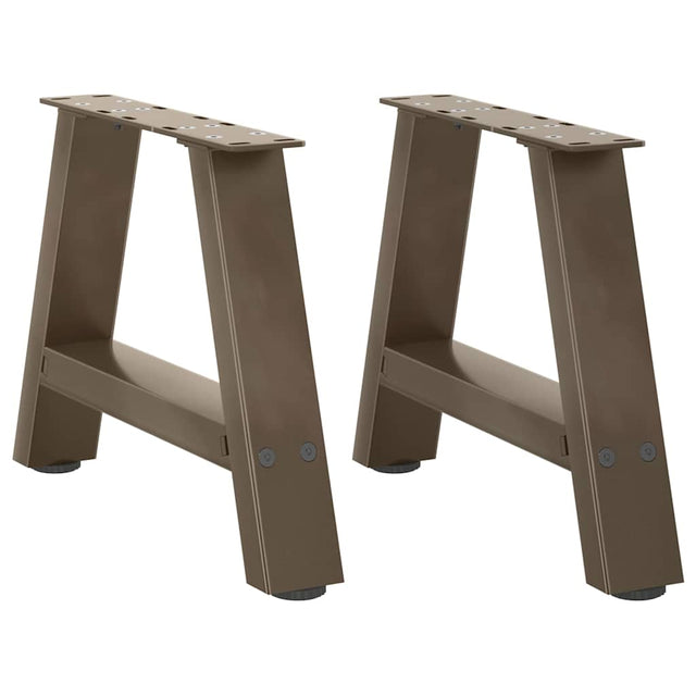 Vidaxl salontafelpoten 2 st a-vormig 50x(30-31) cm staal