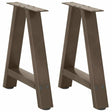 Vidaxl salontafelpoten 2 st a-vormig 38x(42-43) cm staal