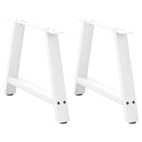 Vidaxl salontafelpoten 2 st a-vormig 70x(42-43) cm staal wit