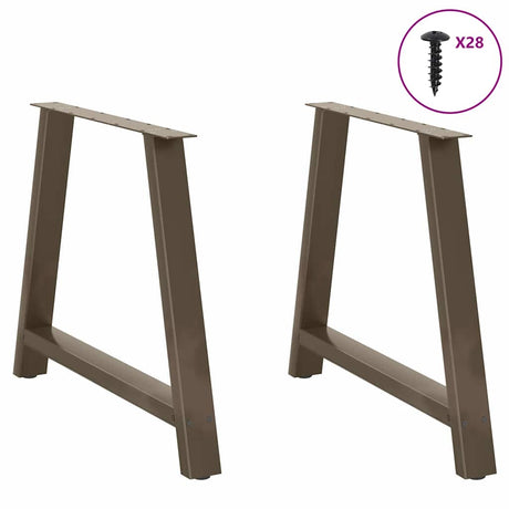 Vidaxl eettafelpoten 2 st a-vormig 90x(72-73) cm staal
