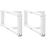 Vidaxl salontafelpoten 2 st t-vormig 60x25x(30-31) cm staal wit