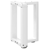 Vidaxl salontafelpoten 2 st t-vormig 28x25x(42-43) cm staal wit