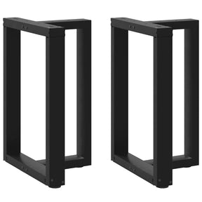 Vidaxl eettafelpoten 2 st t-vormig 50x35x(72-73) cm staal zwart