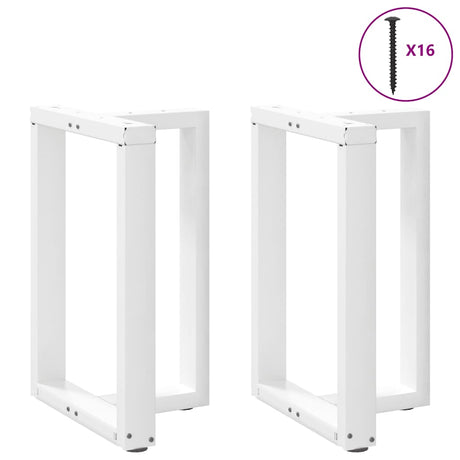 Vidaxl eettafelpoten 2 st t-vormig 50x35x(72-73) cm staal wit