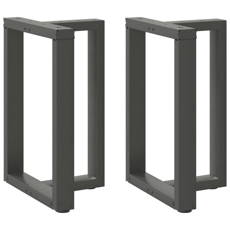 Vidaxl eettafelpoten 2 st t-vormig 60x35x(72-73) cm staal antraciet