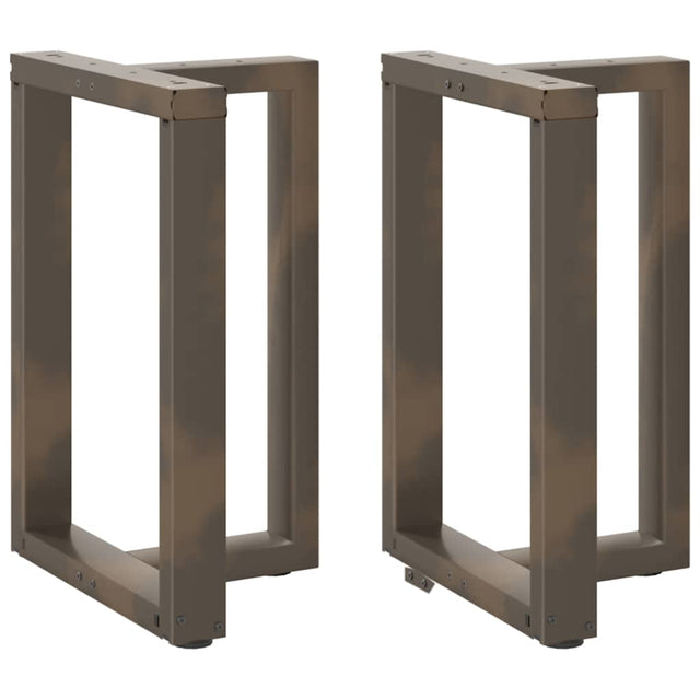 Vidaxl eettafelpoten 2 st t-vormig 60x35x(72-73) cm staal naturel