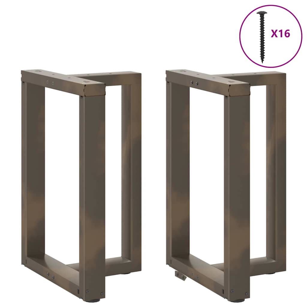 Vidaxl eettafelpoten 2 st t-vormig 60x35x(72-73) cm staal naturel