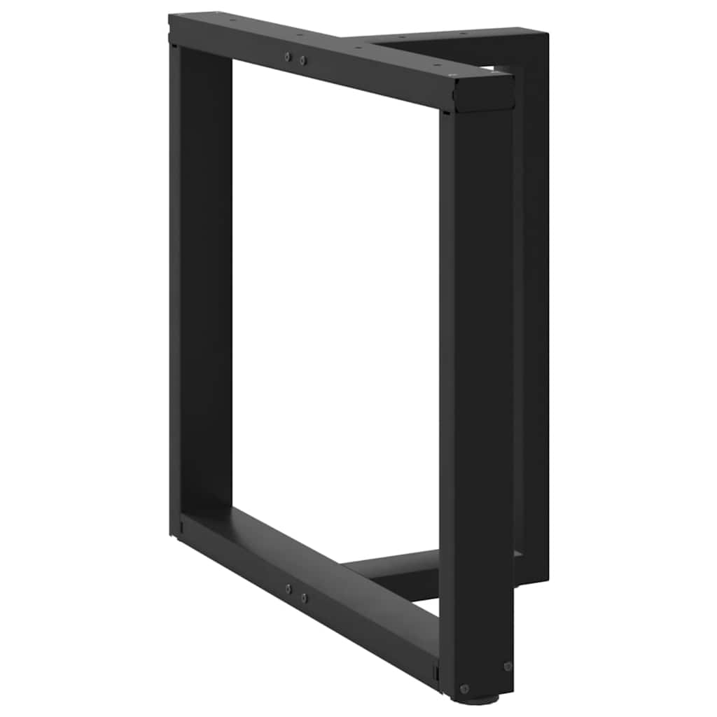 Vidaxl eettafelpoten 2 st t-vormig 70x35x(72-73) cm staal zwart