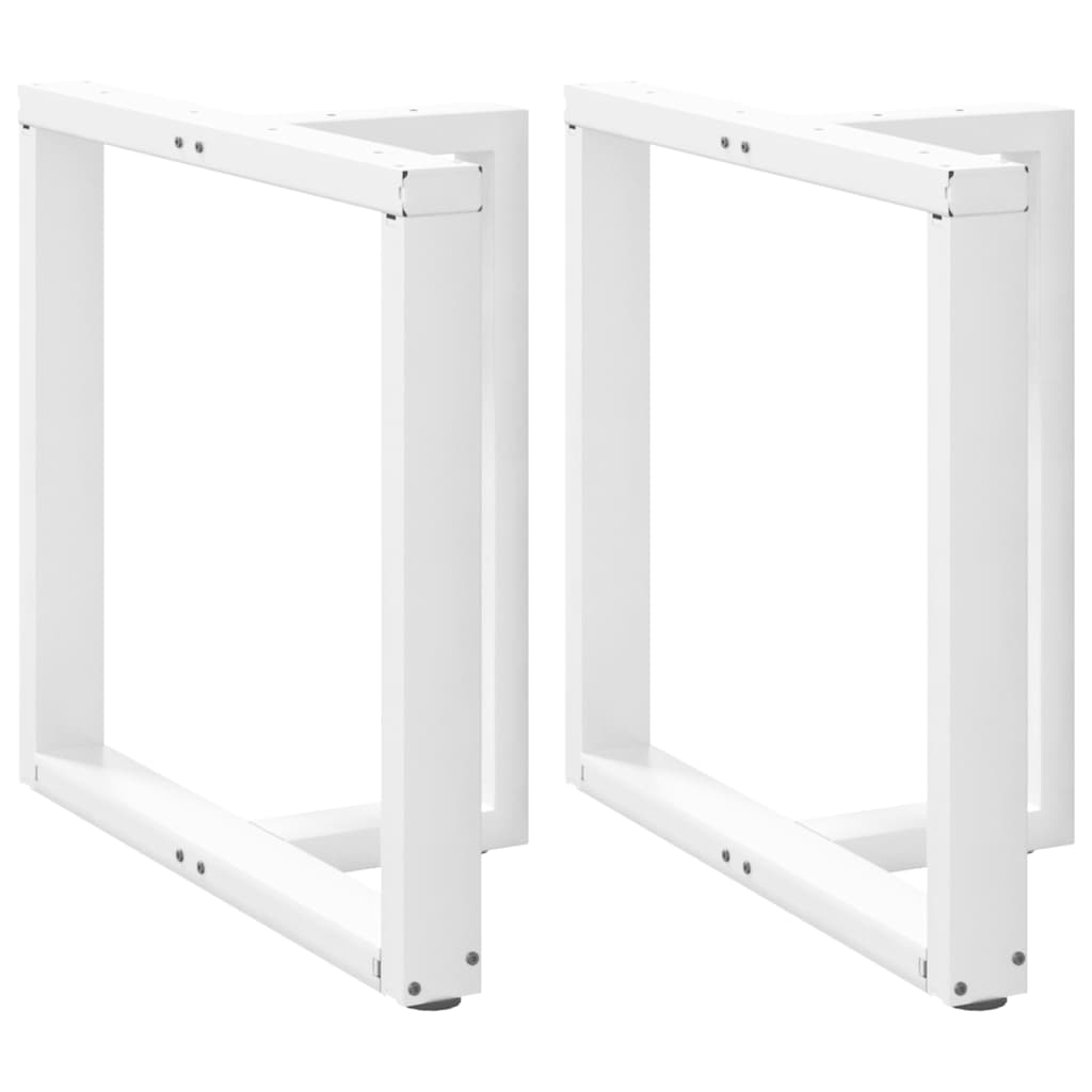 Vidaxl eettafelpoten 2 st t-vormig 80x35x(72-73) cm staal wit