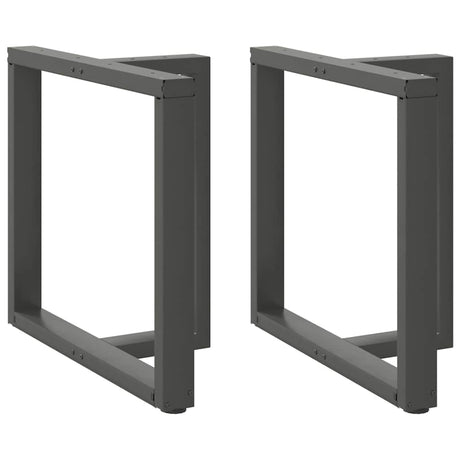 Vidaxl eettafelpoten 2 st t-vormig 80x35x(72-73) cm staal antraciet