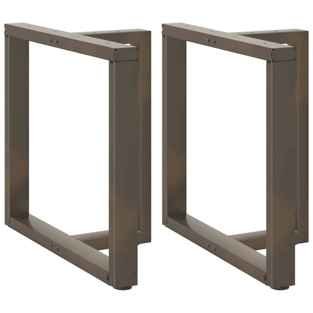Vidaxl eettafelpoten 2 st t-vormig 80x35x(72-73) cm staal naturel