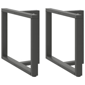 Vidaxl eettafelpoten 2 st t-vormig 100x35x(72-73) cm staal antraciet
