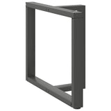 Vidaxl eettafelpoten 2 st t-vormig 100x35x(72-73) cm staal antraciet
