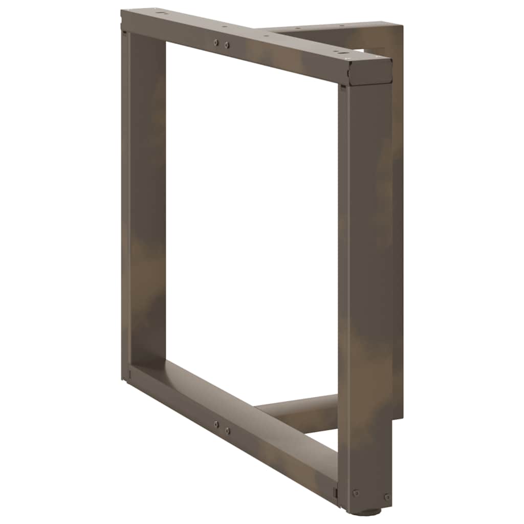 Vidaxl eettafelpoten 2 st t-vormig 100x35x(72-73) cm staal naturel
