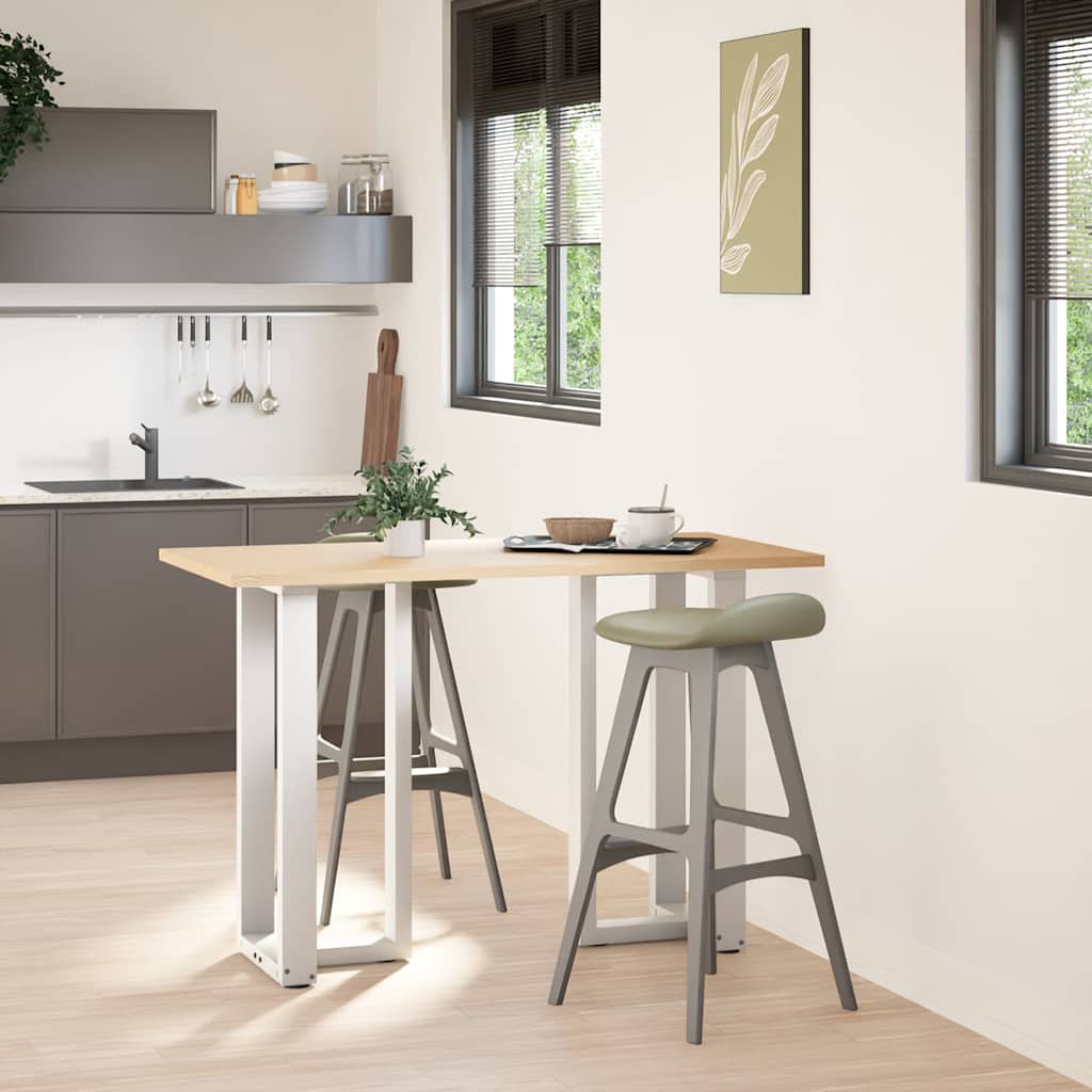 Vidaxl bartafelpoten 2 st t-vormig 40x35x(90-91) cm staal wit