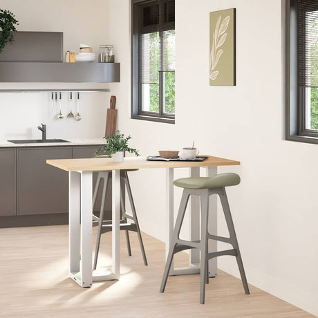 Vidaxl bartafelpoten 2 st t-vormig 40x35x(90-91) cm staal wit