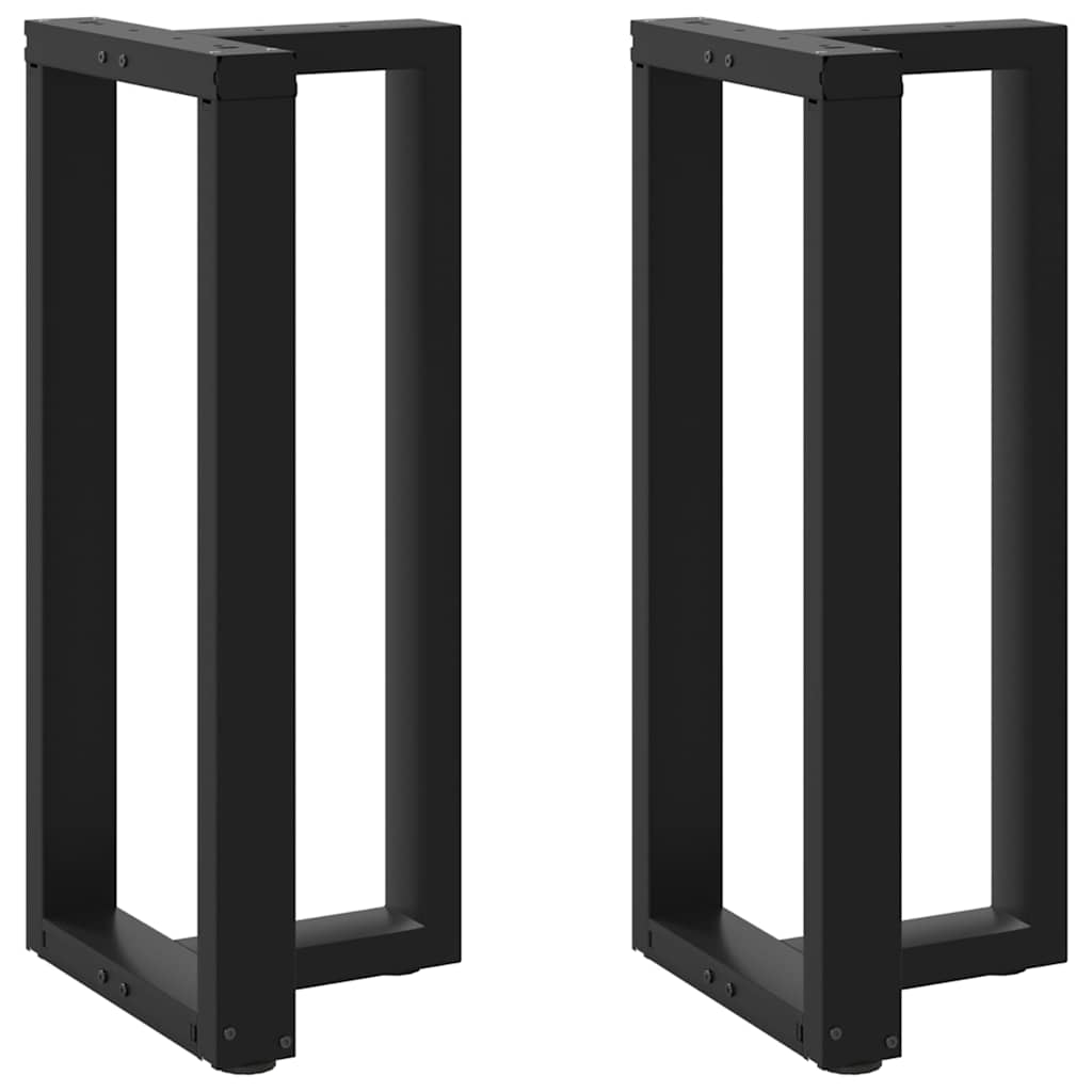 Vidaxl bartafelpoten 2 st t-vormig 50x35x(90-91) cm staal zwart