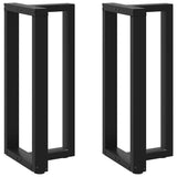 Vidaxl bartafelpoten 2 st t-vormig 50x35x(90-91) cm staal zwart
