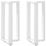 Vidaxl bartafelpoten 2 st t-vormig 50x35x(90-91) cm staal wit