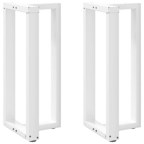 Vidaxl bartafelpoten 2 st t-vormig 50x35x(90-91) cm staal wit
