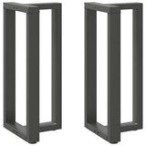Vidaxl bartafelpoten 2 st t-vormig 50x35x(90-91) cm staal antraciet