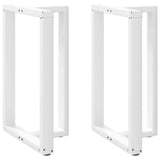 Vidaxl bartafelpoten 2 st t-vormig 60x35x(90-91) cm staal wit