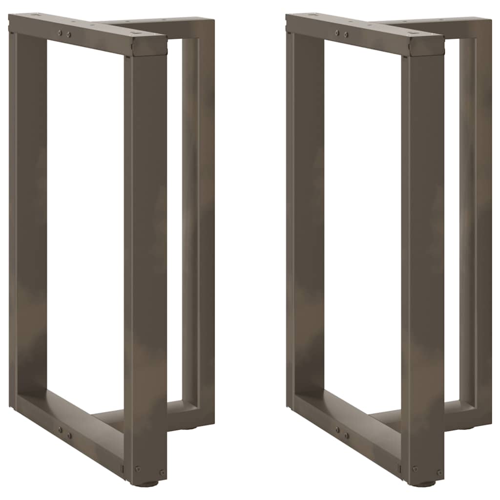 Vidaxl bartafelpoten 2 st t-vormig 60x35x(90-91) cm staal naturel