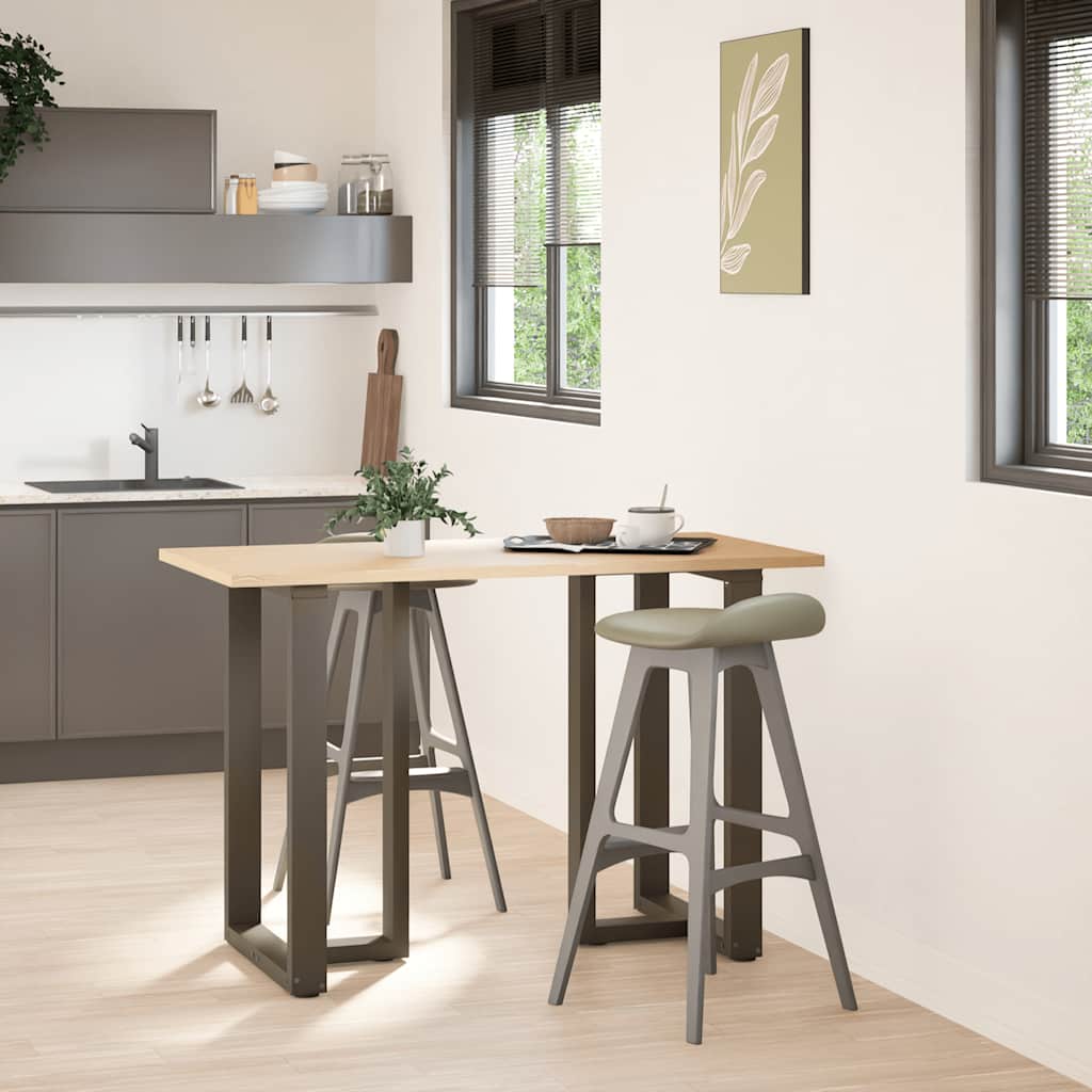 Vidaxl bartafelpoten 2 st t-vormig 60x35x(90-91) cm staal naturel