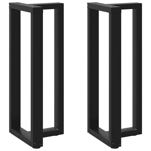 Vidaxl bartafelpoten 2 st t-vormig 40x35x(100-101) cm staal zwart