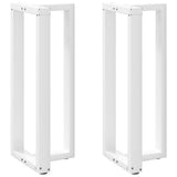 Vidaxl bartafelpoten 2 st t-vormig 40x35x(100-101) cm staal wit