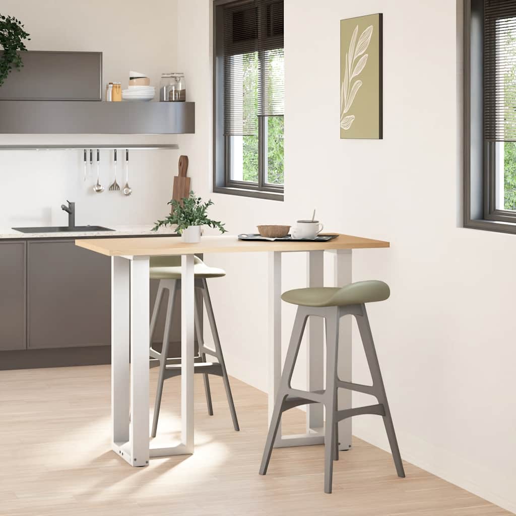 Vidaxl bartafelpoten 2 st t-vormig 40x35x(100-101) cm staal wit