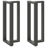 Vidaxl bartafelpoten 2 st t-vormig 40x35x(100-101) cm staal antraciet